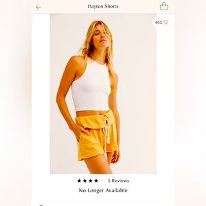 Free People Dayton Shorts XS NWT